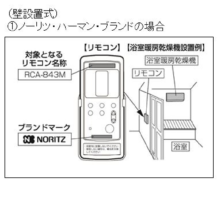 NORITZ - RCA-30LS-G【ノーリツ浴室乾リモコン】不具合時、返品