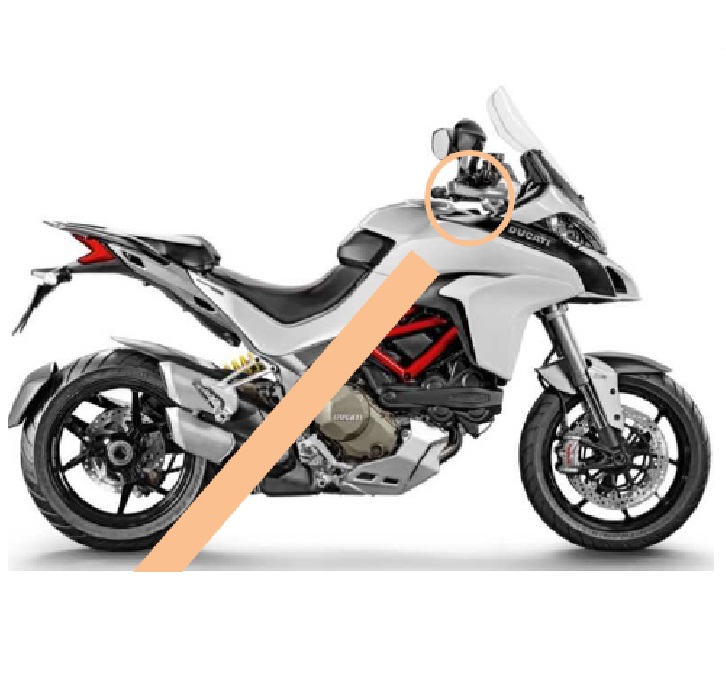 ドゥカティ ムルティストラーダ1200sGTスモークスクリーン 純正